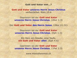 monotheismus